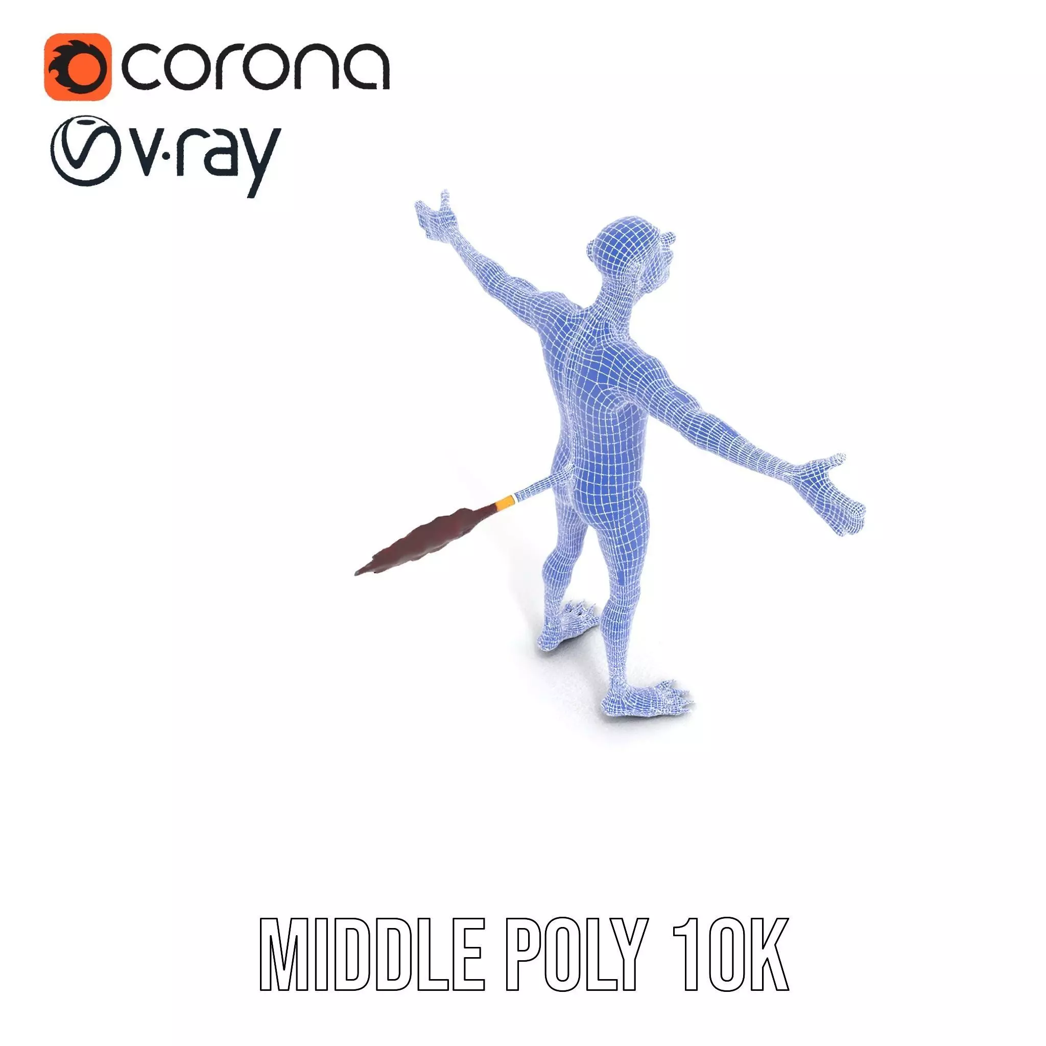 Cartoon Spotted Monkey Character Model Pack for Animation and... Low-poly 3D model_30