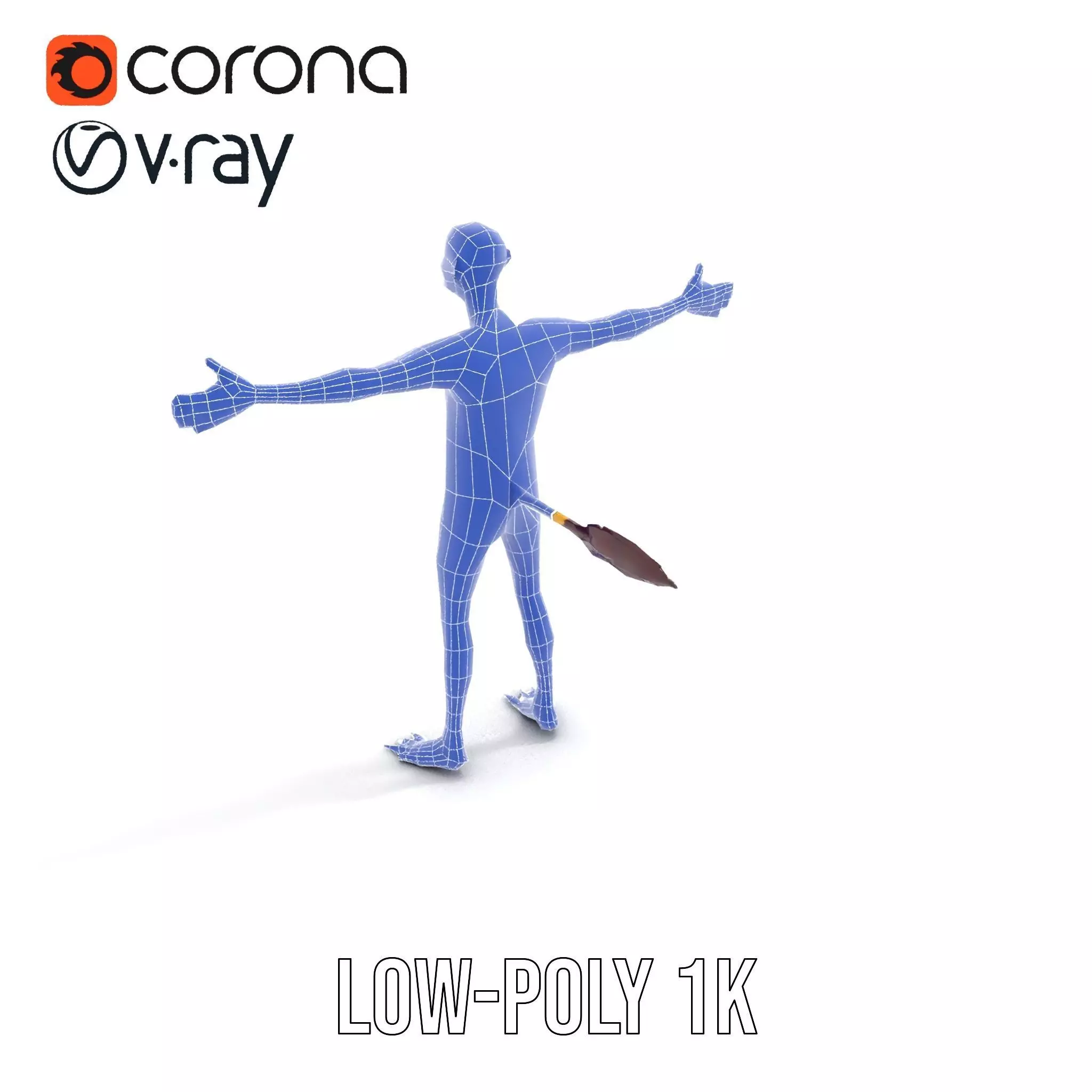 Cartoon Spotted Monkey Character Model Pack for Animation and... Low-poly 3D model_25