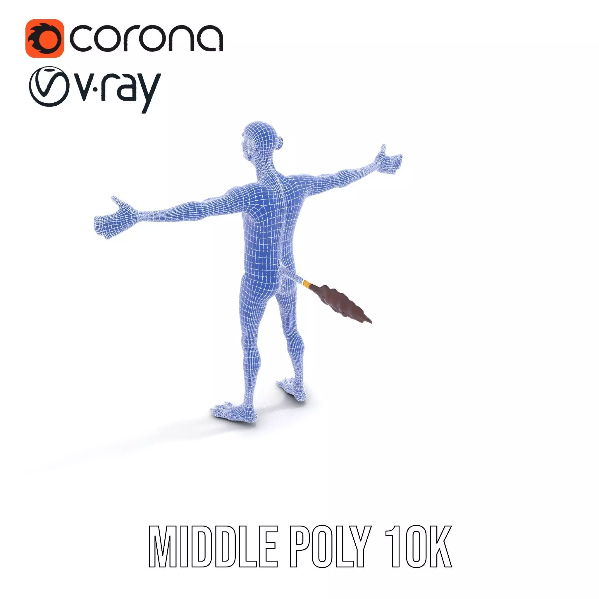 Cartoon Spotted Monkey Character Model Pack for Animation and... Low-poly 3D model_16