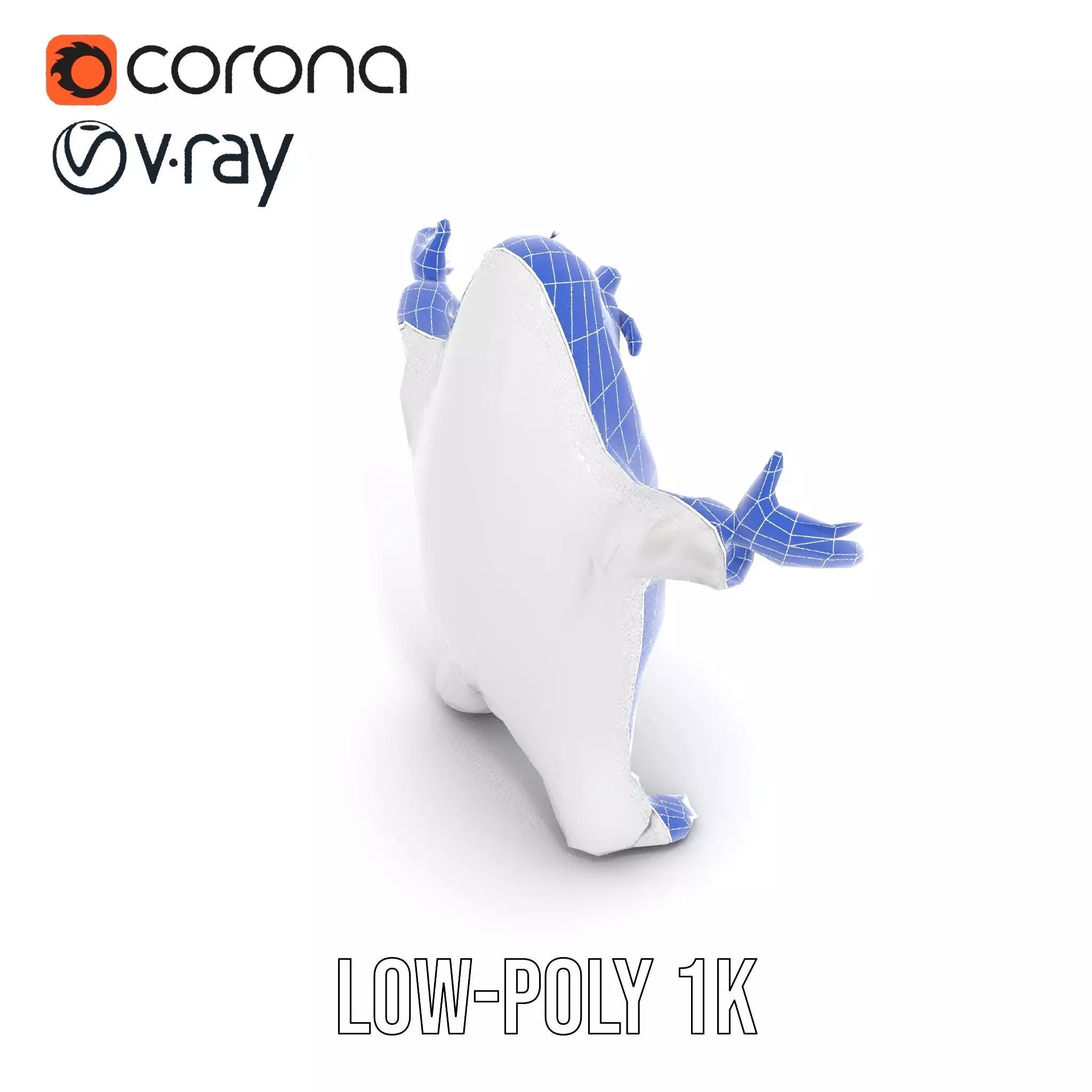 Friendly Ghost Character Model  Rigged and Animated Low-poly 3D model_31