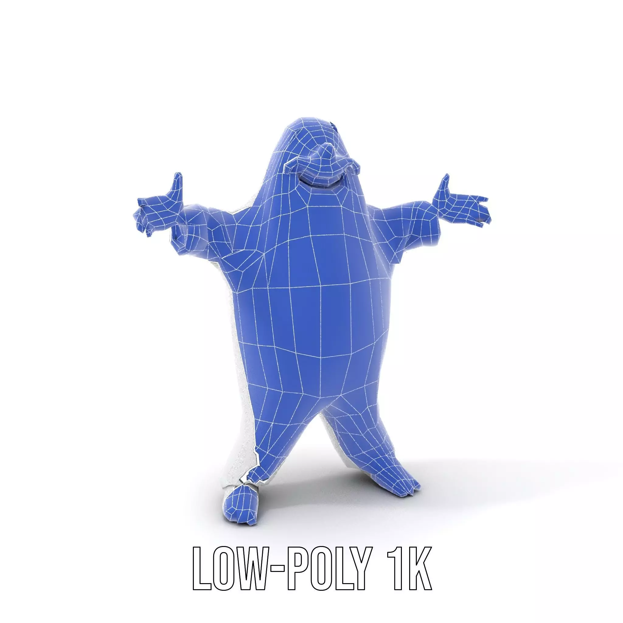 Friendly Ghost Character Model  Rigged and Animated Low-poly 3D model_12