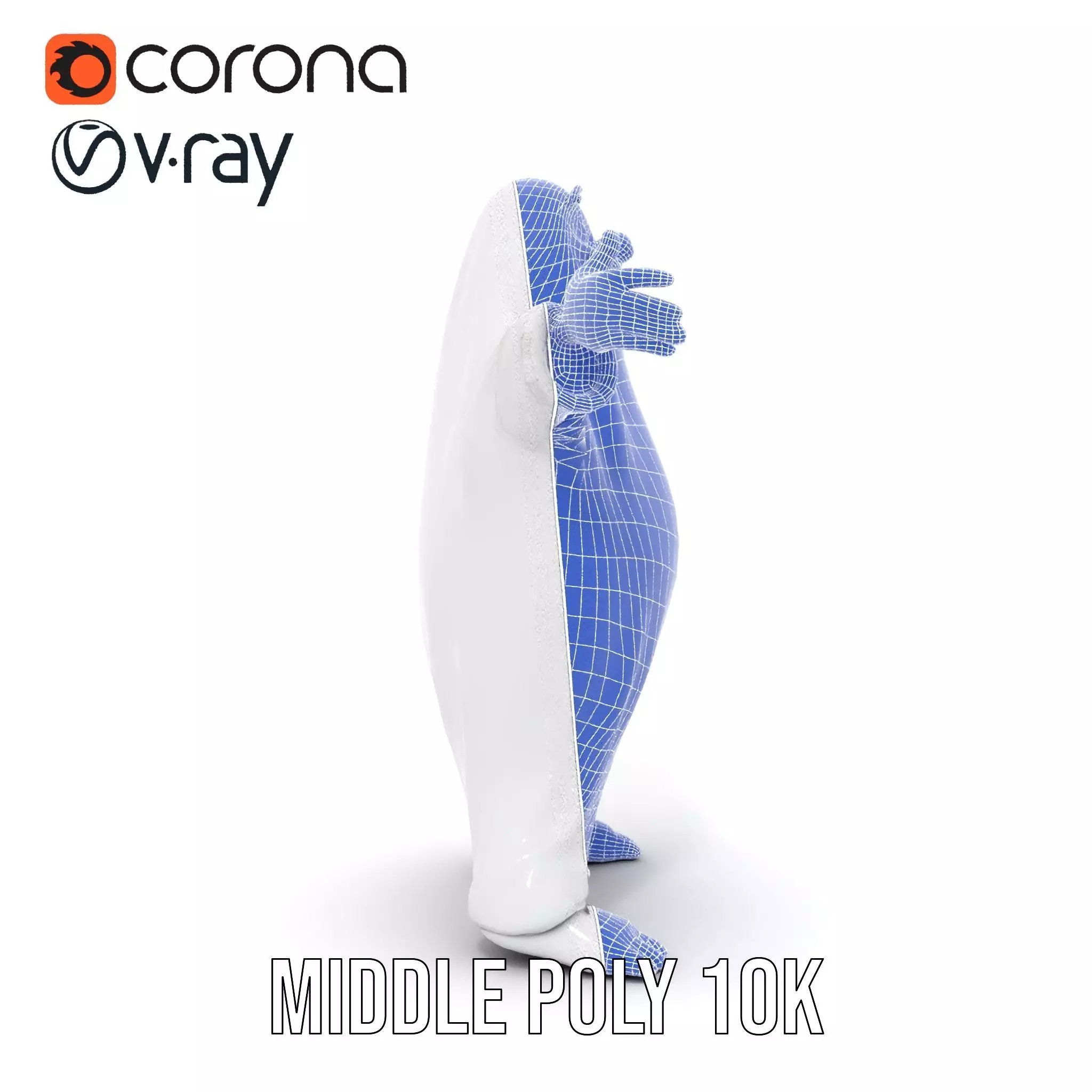 Friendly Ghost Character Model  Rigged and Animated Low-poly 3D model_18