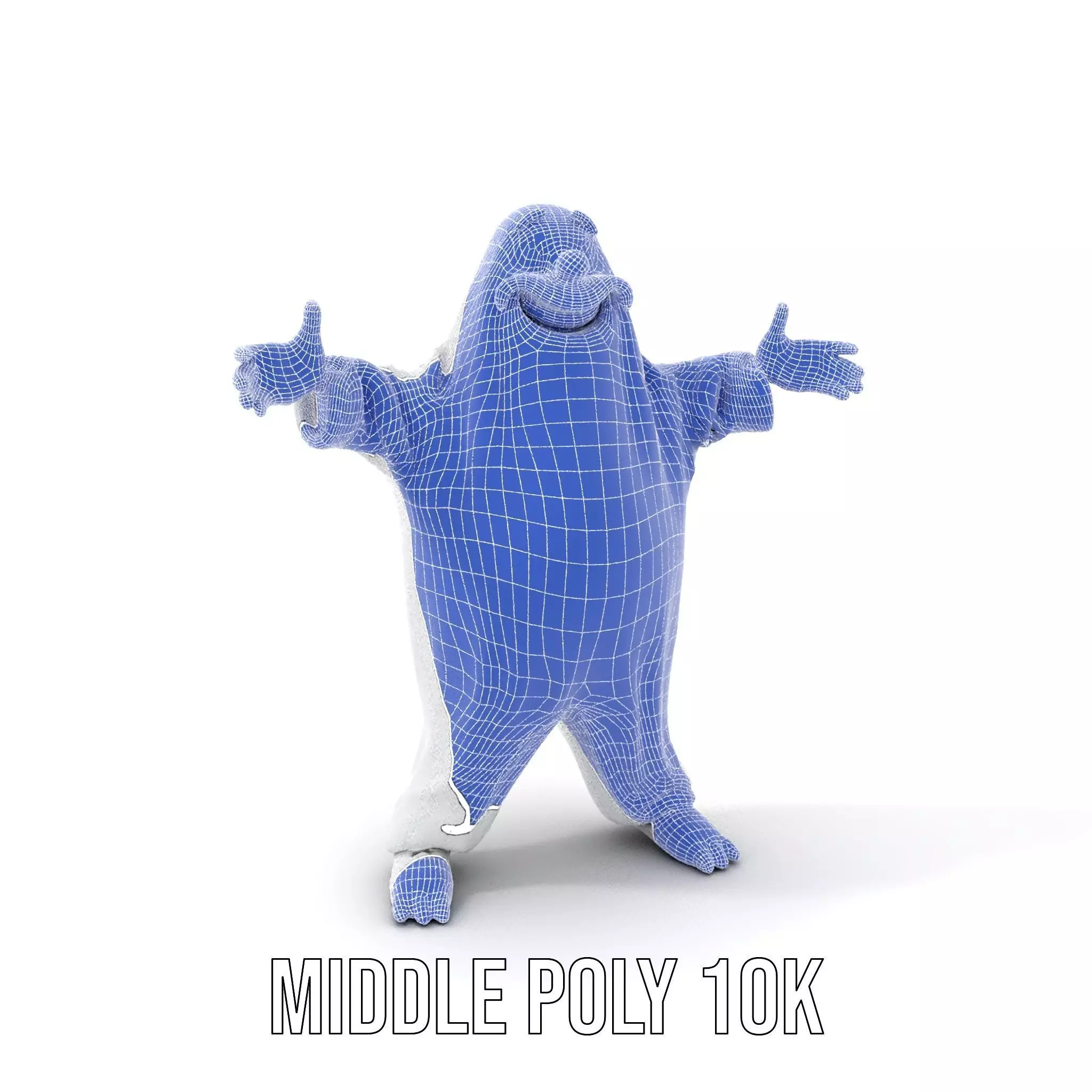 Friendly Ghost Character Model  Rigged and Animated Low-poly 3D model_11
