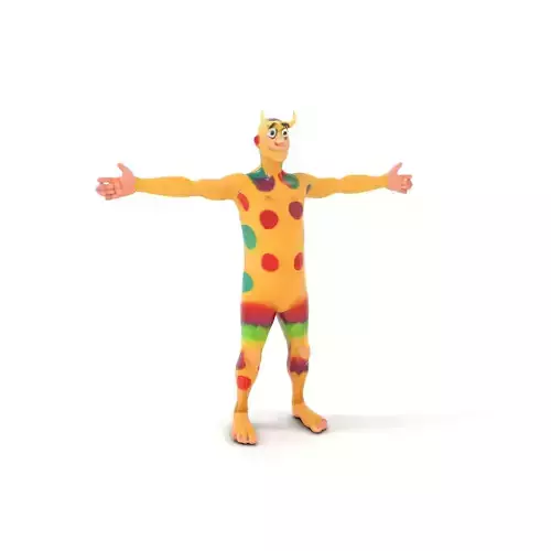 Colorful Monster Character Model Pack with Fur and Horns Low-poly 3D model Colorful Monster Character Model Pack with Fur and Horns Low-poly 3D model