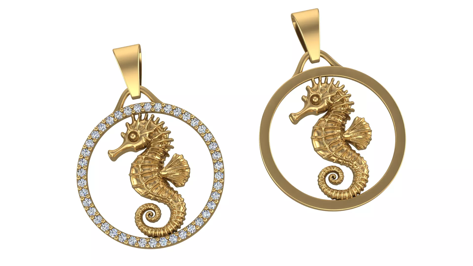 Sea Horse Pendant 3D print model