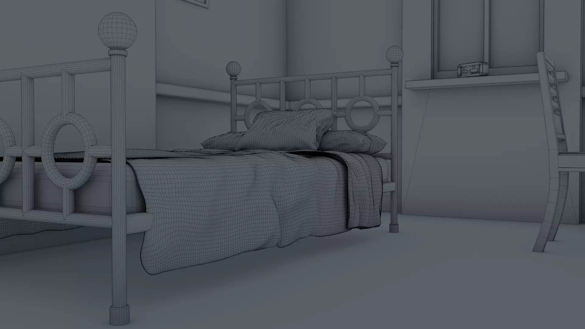 Bedroom 3D model_23