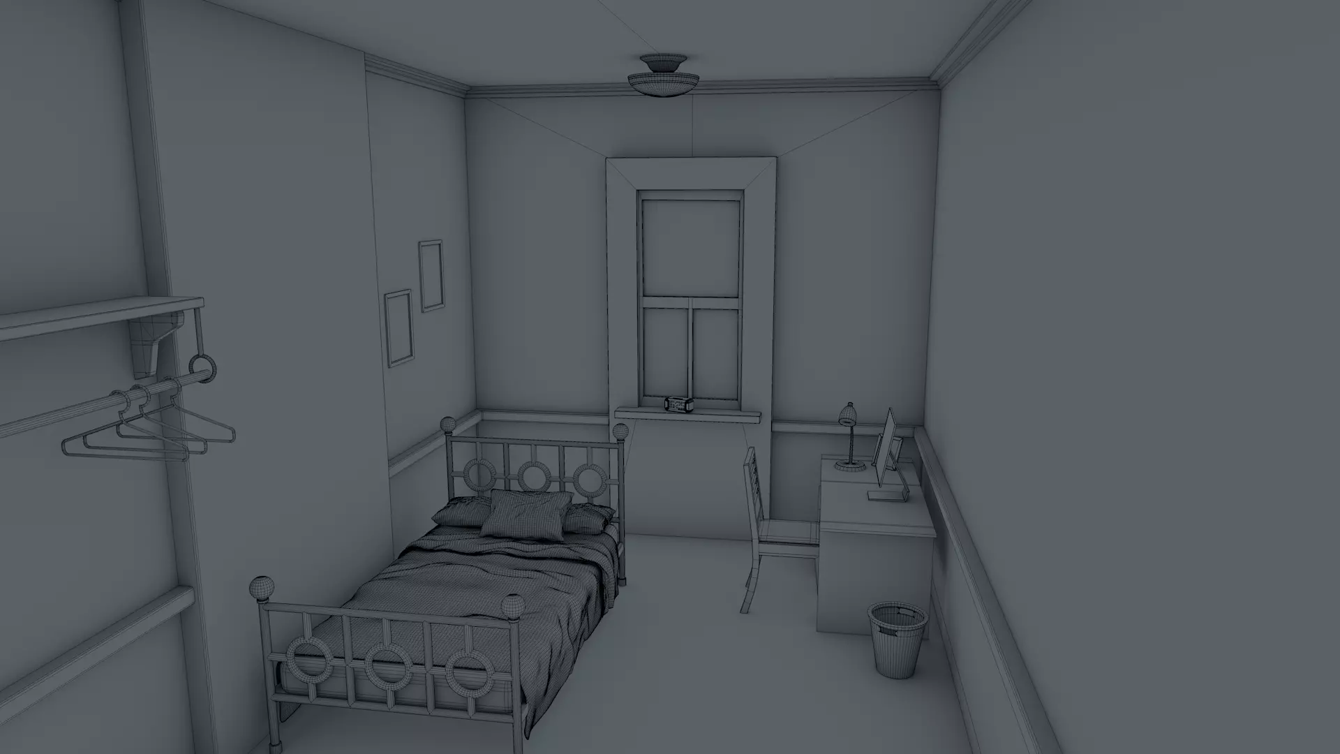 Bedroom 3D model_14