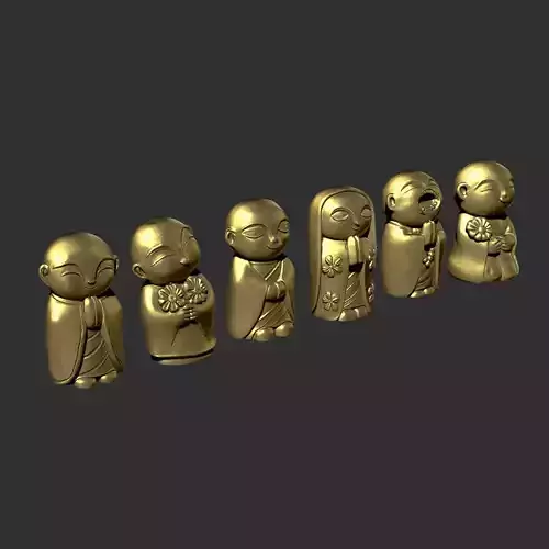 Mini buddha collection 3D print model