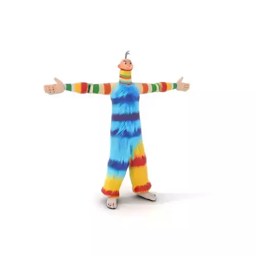 Colorful Fuzzy Character Model Pack Low-poly 3D model Colorful Fuzzy Character Model Pack Low-poly 3D model