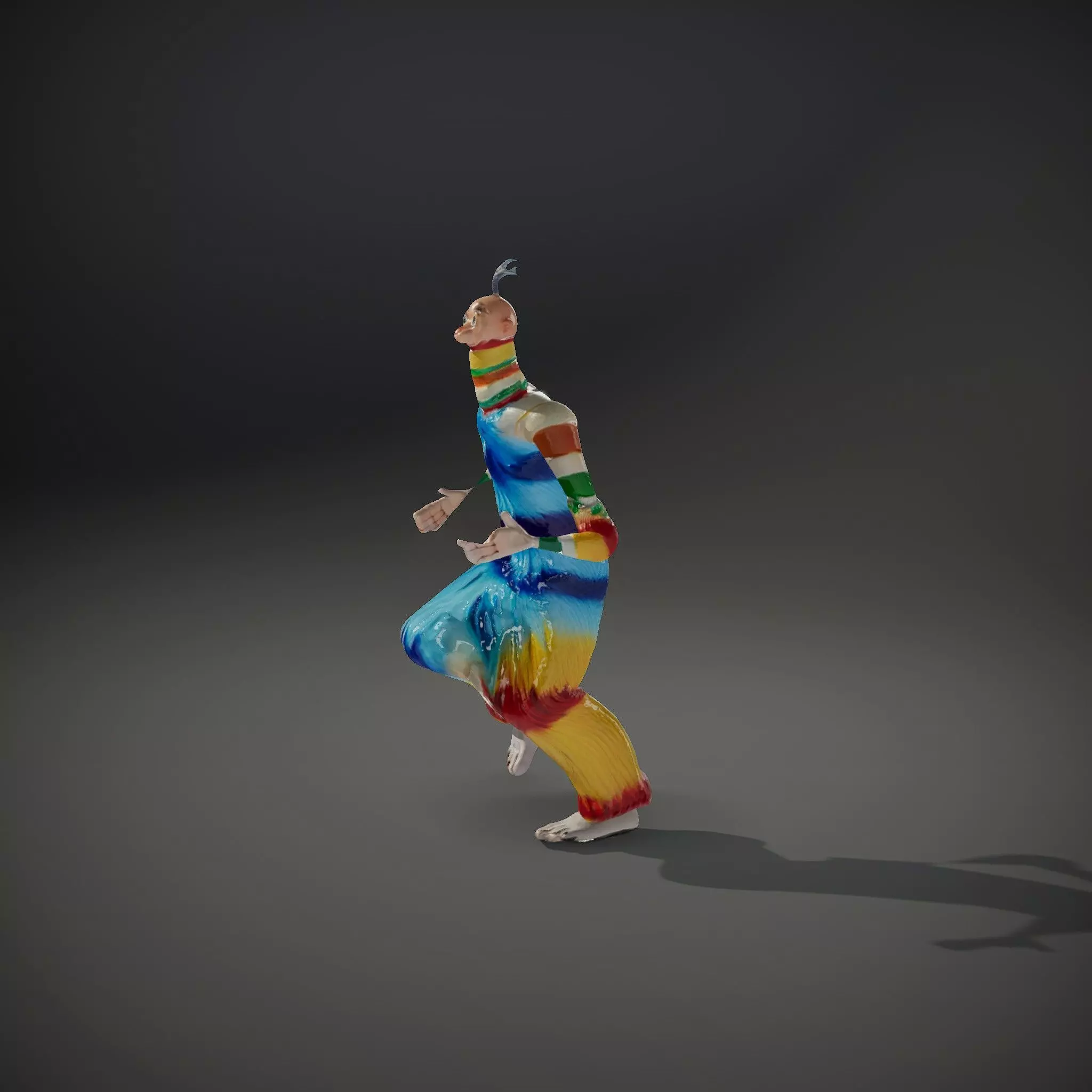 Colorful Fuzzy Character Model Pack Low-poly 3D model_34