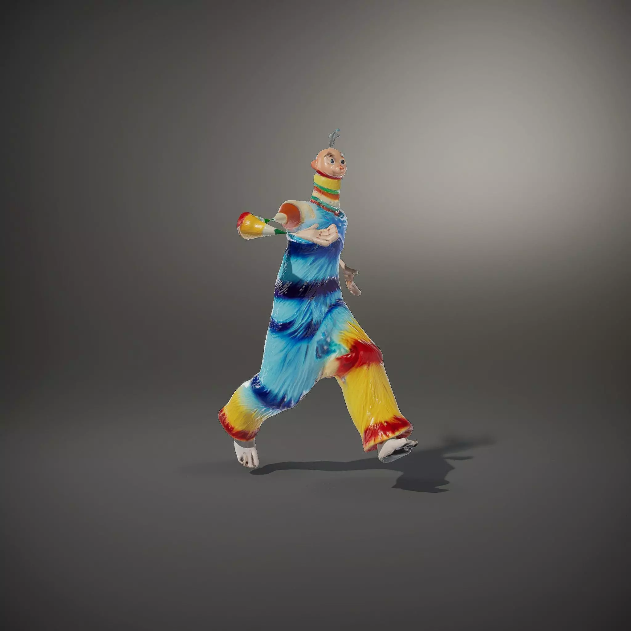 Colorful Fuzzy Character Model Pack Low-poly 3D model_33