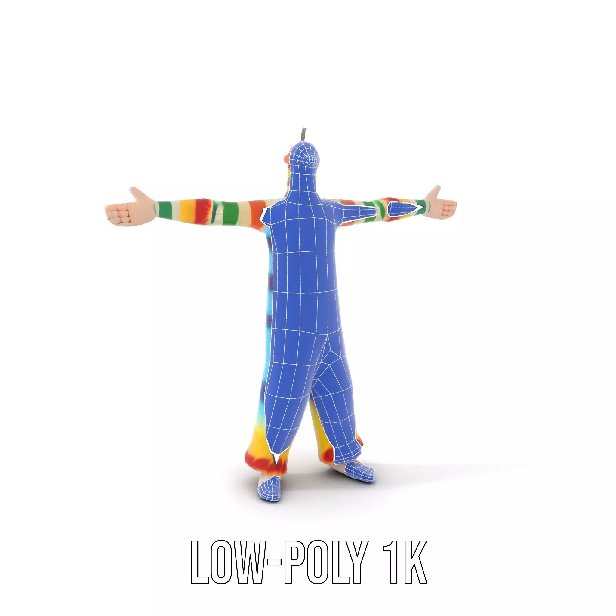 Colorful Fuzzy Character Model Pack Low-poly 3D model_22