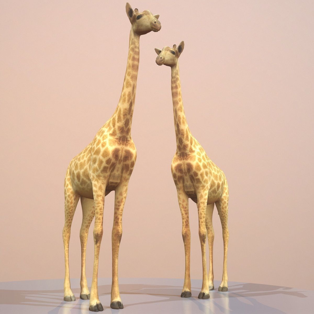 Giraffe Rigged Low-poly 3D model_1