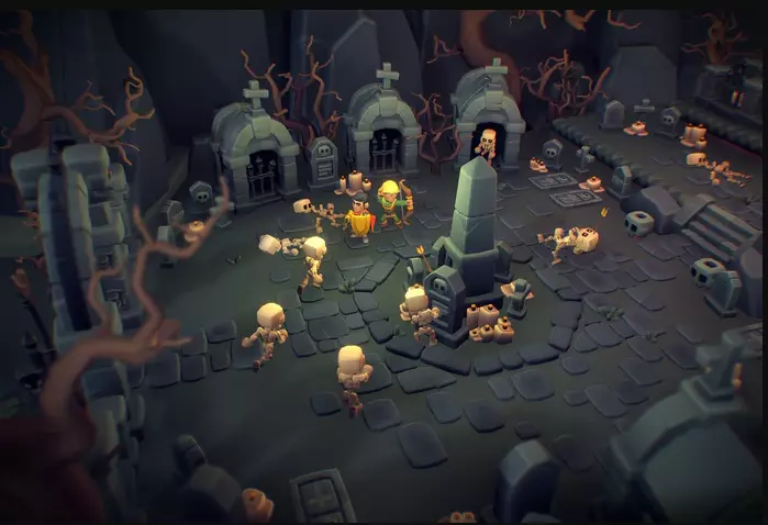 Cemetery Set - Proto Series Low-poly 3D model Low-poly 3D model_5