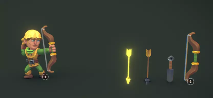 Cemetery Set - Proto Series Low-poly 3D model Low-poly 3D model_35