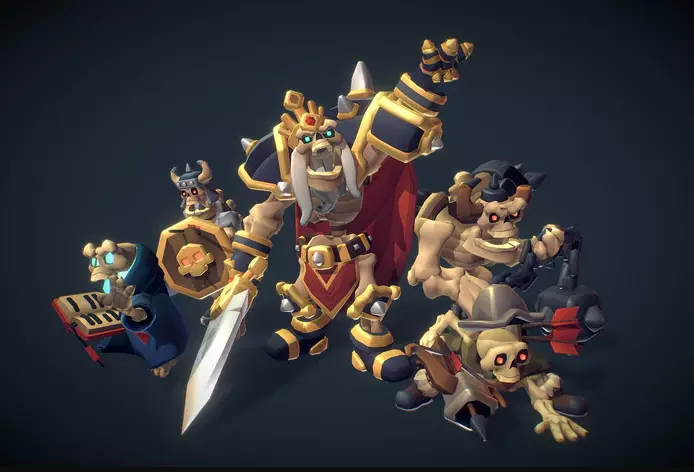 Cemetery Set - Proto Series Low-poly 3D model Low-poly 3D model_1