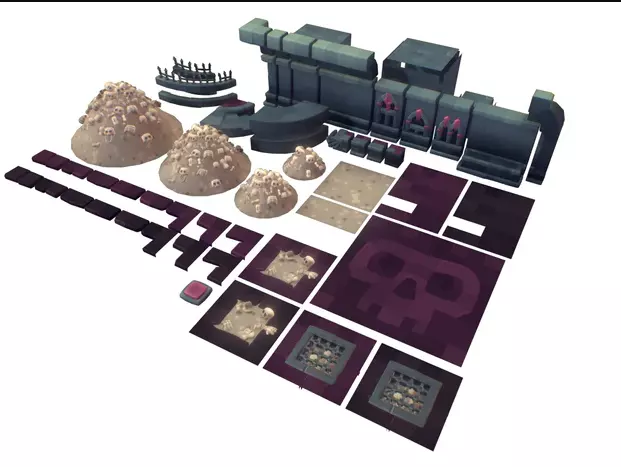 Cemetery Set - Proto Series Low-poly 3D model Low-poly 3D model_24