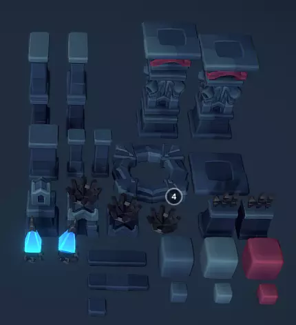 Cemetery Set - Proto Series Low-poly 3D model Low-poly 3D model_38