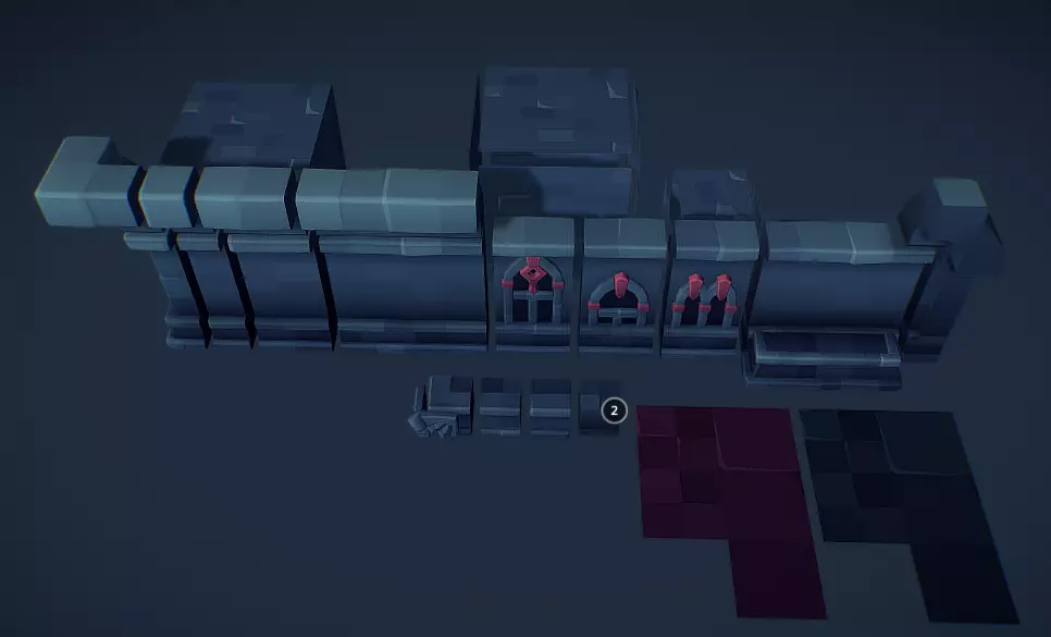 Cemetery Set - Proto Series Low-poly 3D model Low-poly 3D model_36