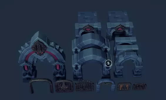 Cemetery Set - Proto Series Low-poly 3D model Low-poly 3D model_39