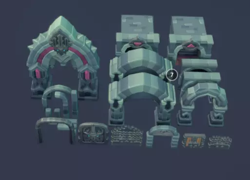 Cemetery Set - Proto Series Low-poly 3D model Low-poly 3D model_53