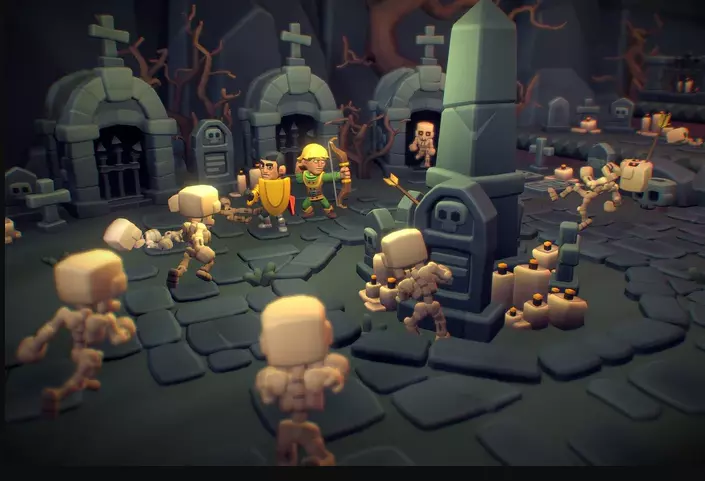 Cemetery Set - Proto Series Low-poly 3D model Low-poly 3D model_21