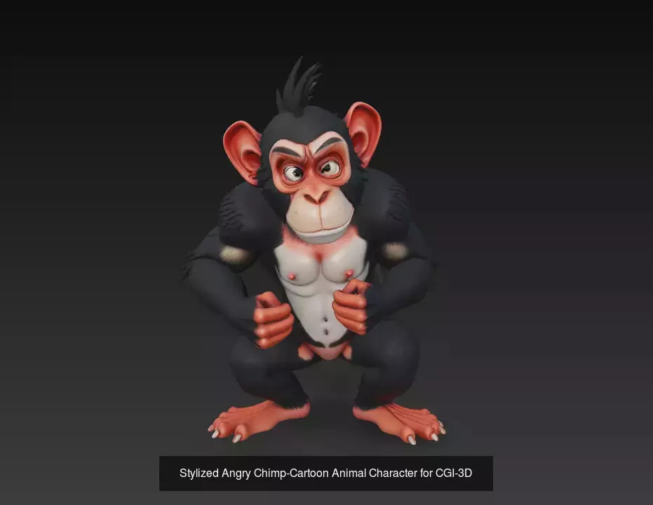 Stylized Monkey Collection - 3D Character Pack _2