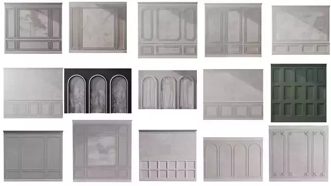 Wall Molding Collection 15 3D Models