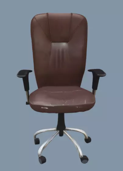 brown office chair 3D print model