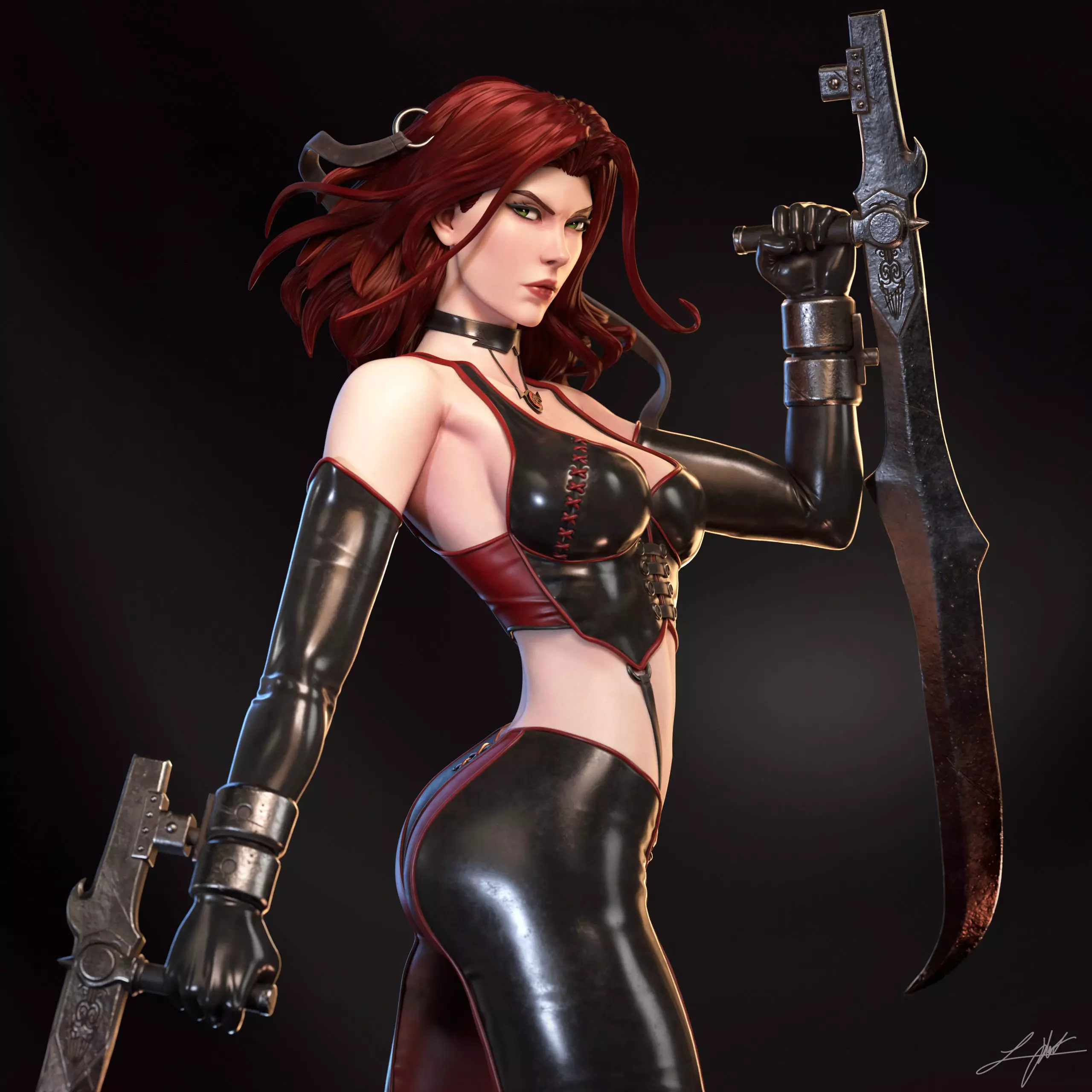 Rayne Bloodrayne 3D print model_5