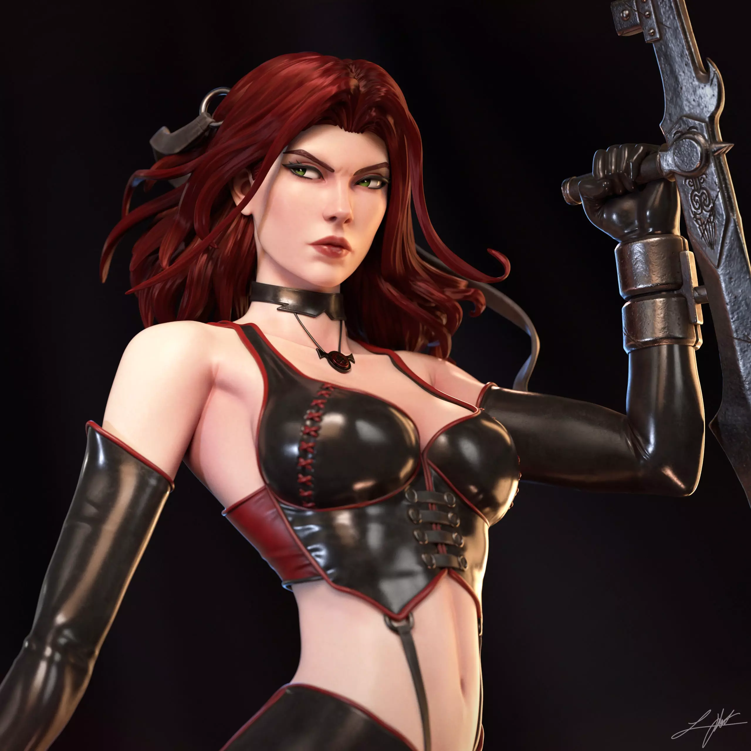 Rayne Bloodrayne 3D print model_0