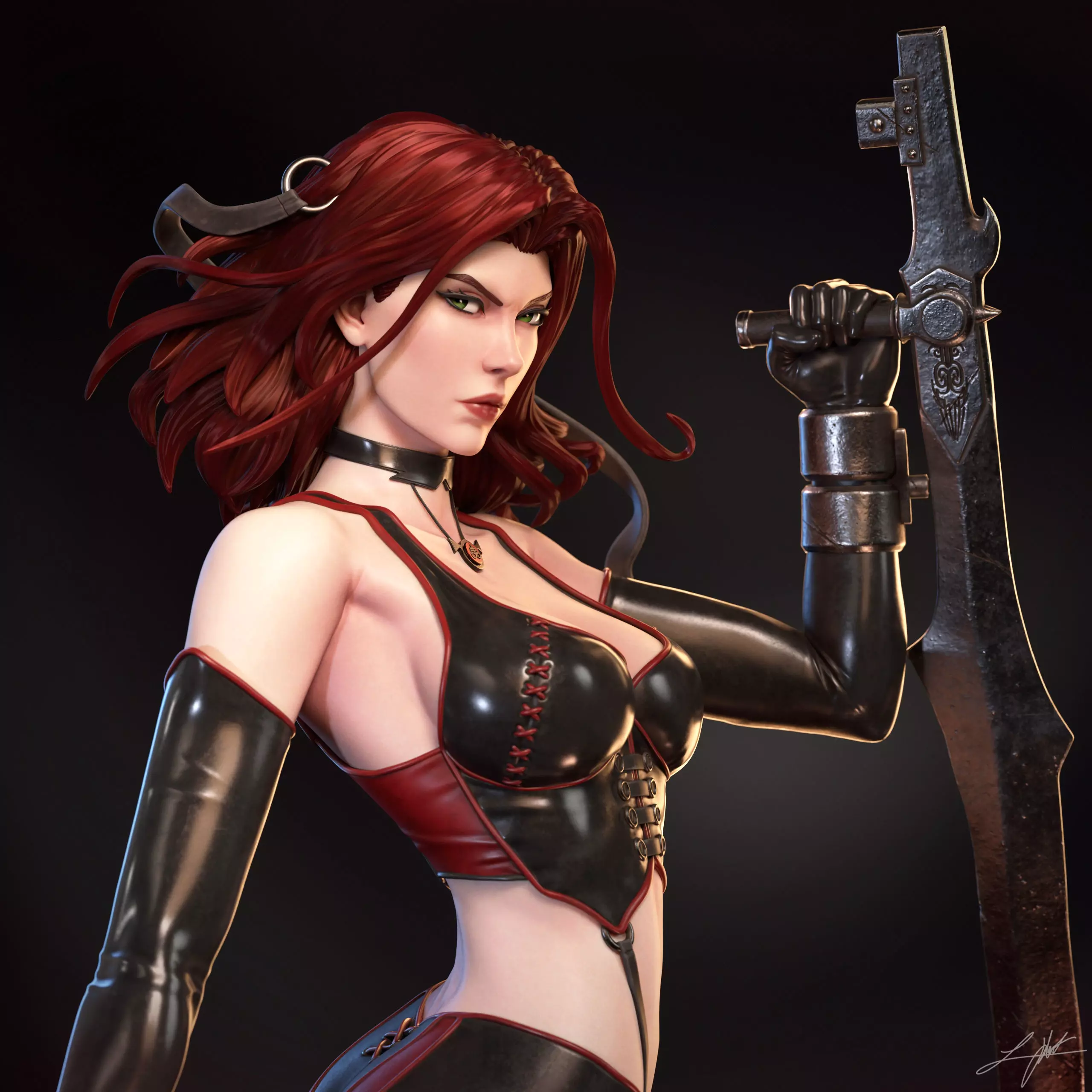 Rayne Bloodrayne 3D print model_7