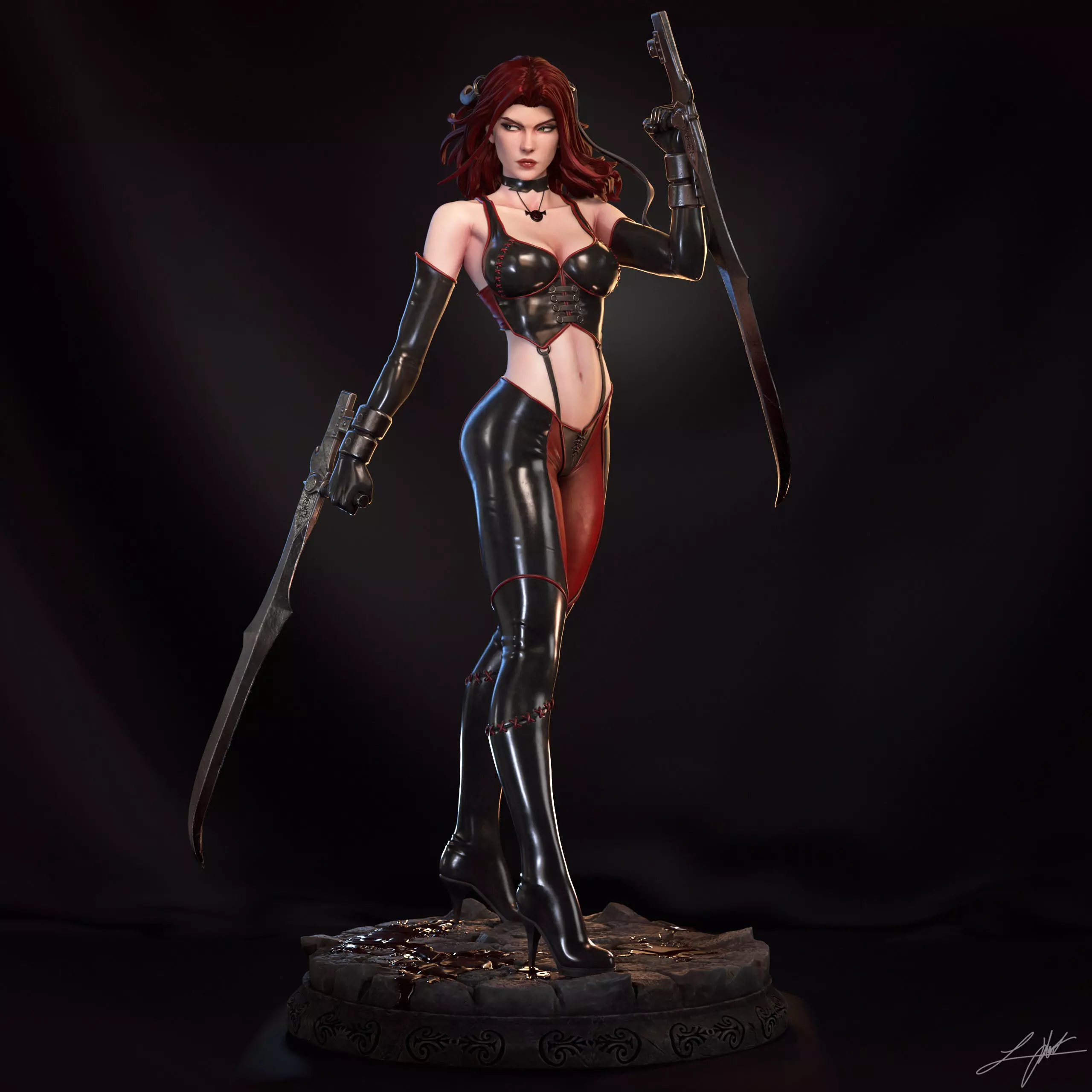 Rayne Bloodrayne 3D print model_2
