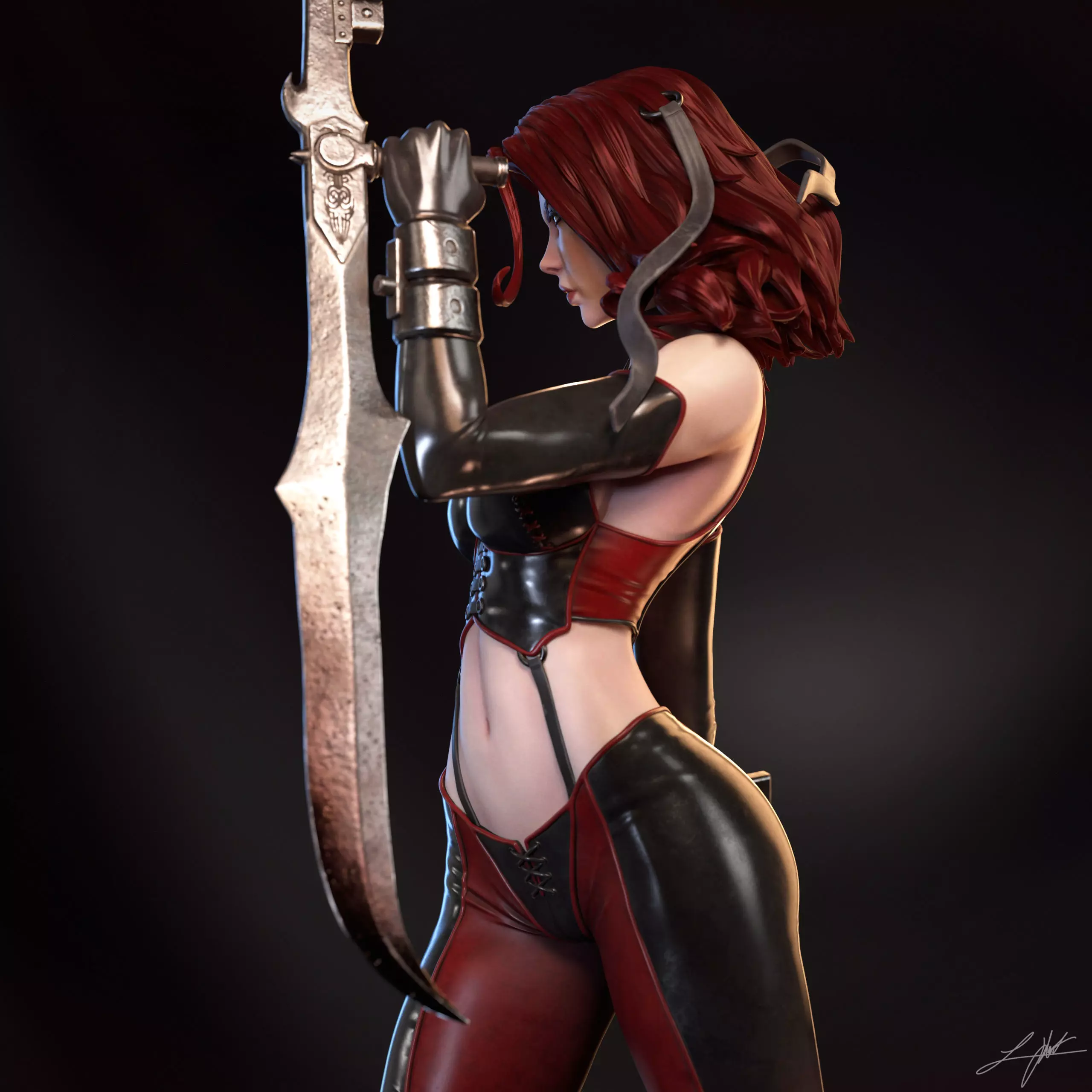 Rayne Bloodrayne 3D print model_9
