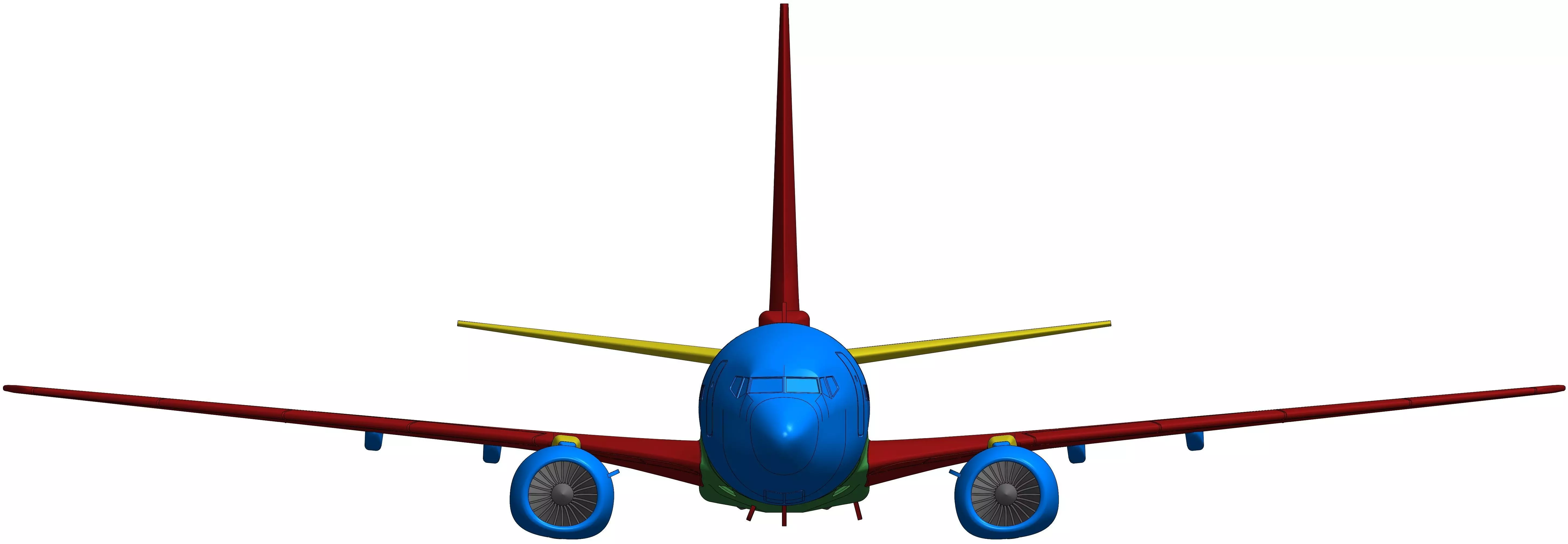 181111 Model kit Boeing 737-700 no Winglet Up 3D print model_8