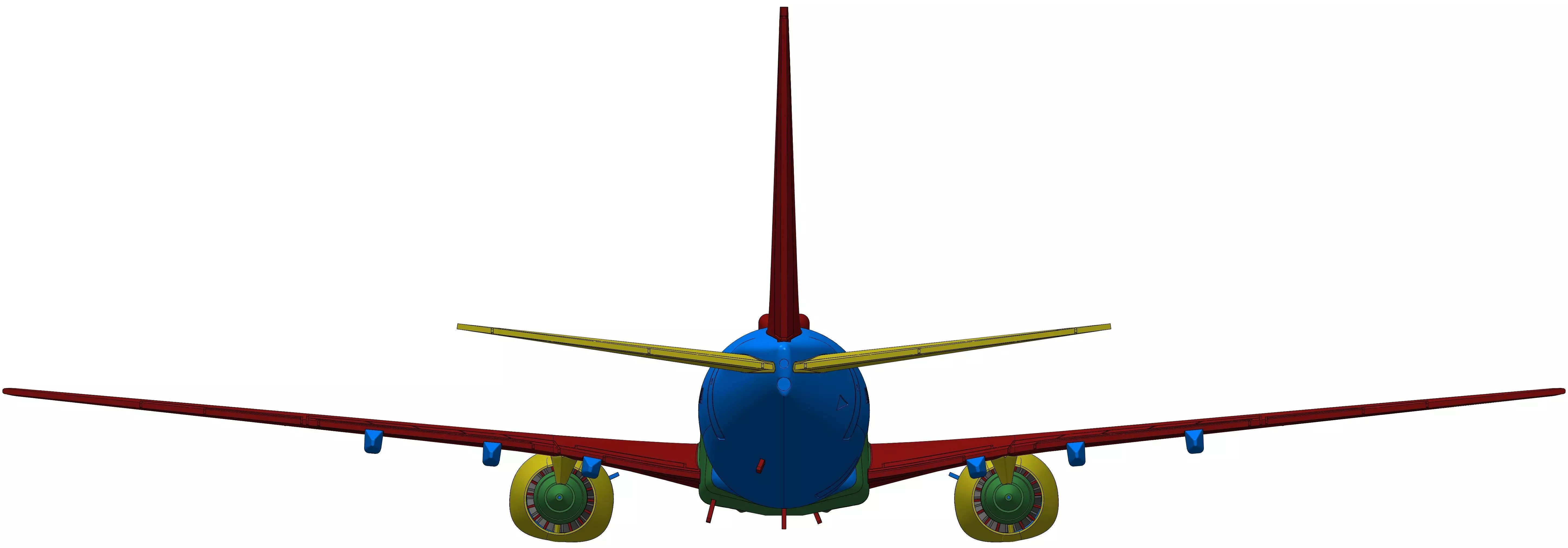 181111 Model kit Boeing 737-700 no Winglet Up 3D print model_10