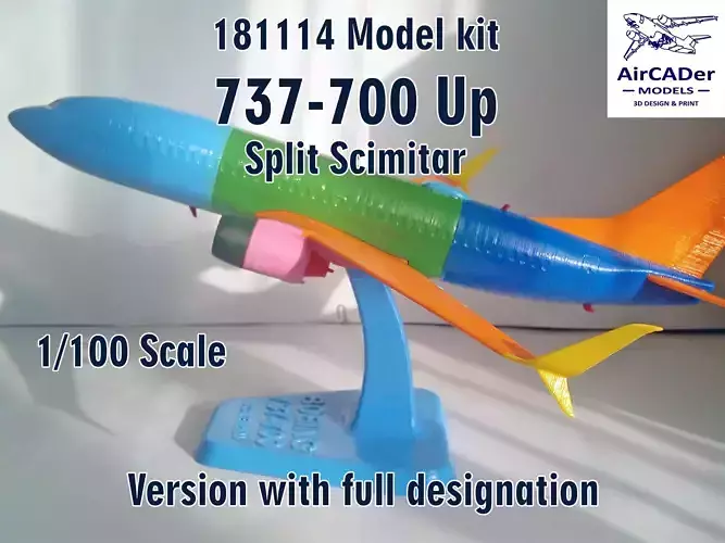 181114 Model kit Boeing 737-700 Split Scimitar Up
