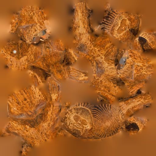 6 Statues Collection mexican figurine Low-poly 3D model_25