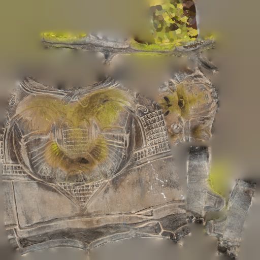 6 Statues Collection mexican figurine Low-poly 3D model_24