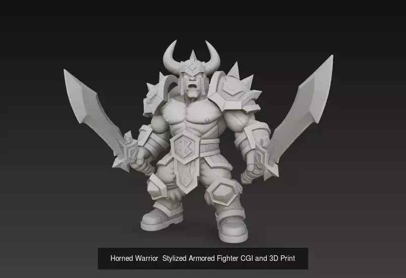 Orc Warrior Collection - Dual Blade-Fantasy Battle _1