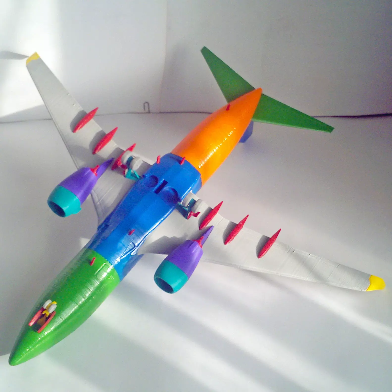 181213 Model kit Boeing 737-700 Sharklet Down 3D print model_6