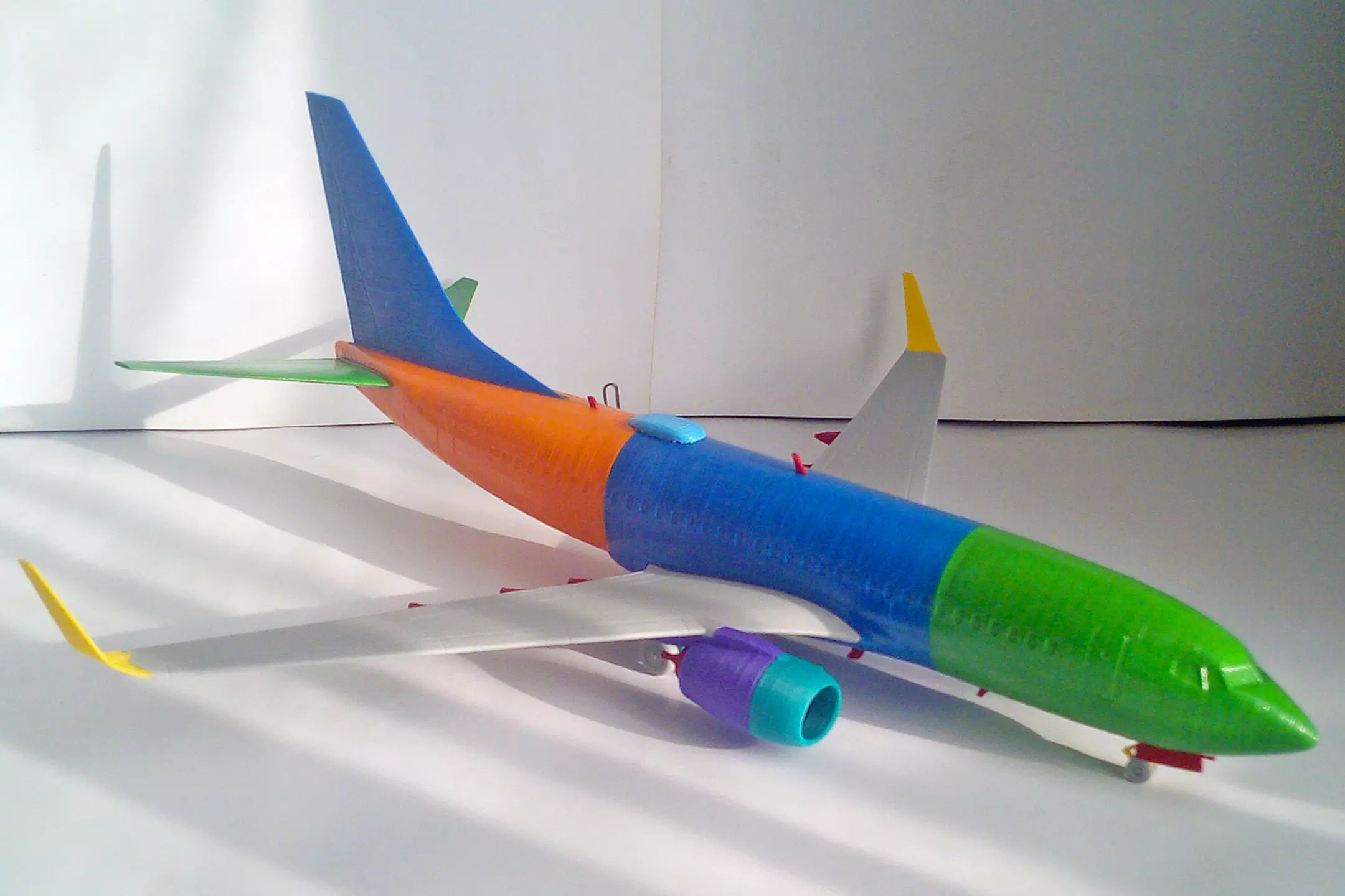 181213 Model kit Boeing 737-700 Sharklet Down 3D print model_3