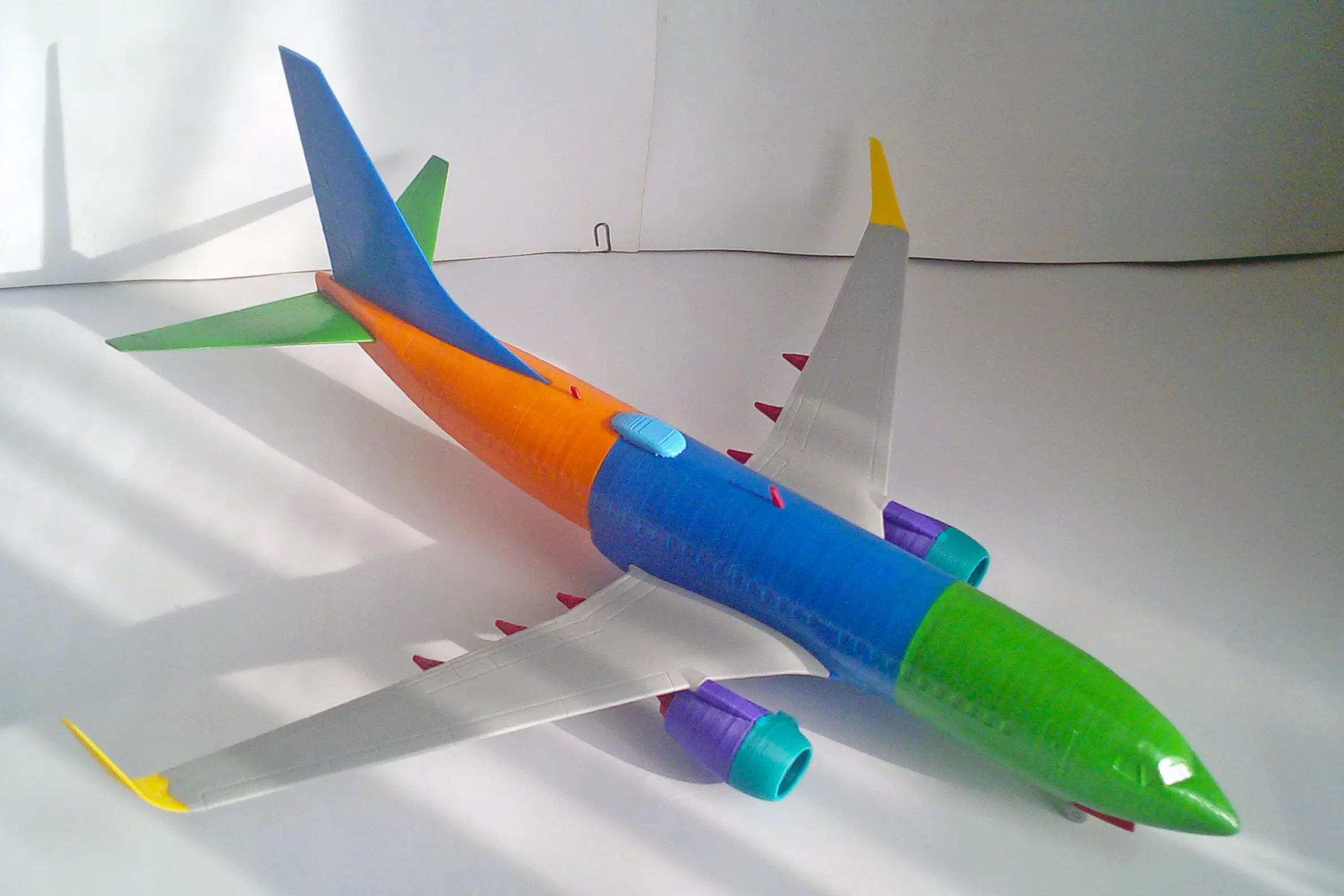 181213 Model kit Boeing 737-700 Sharklet Down 3D print model_5