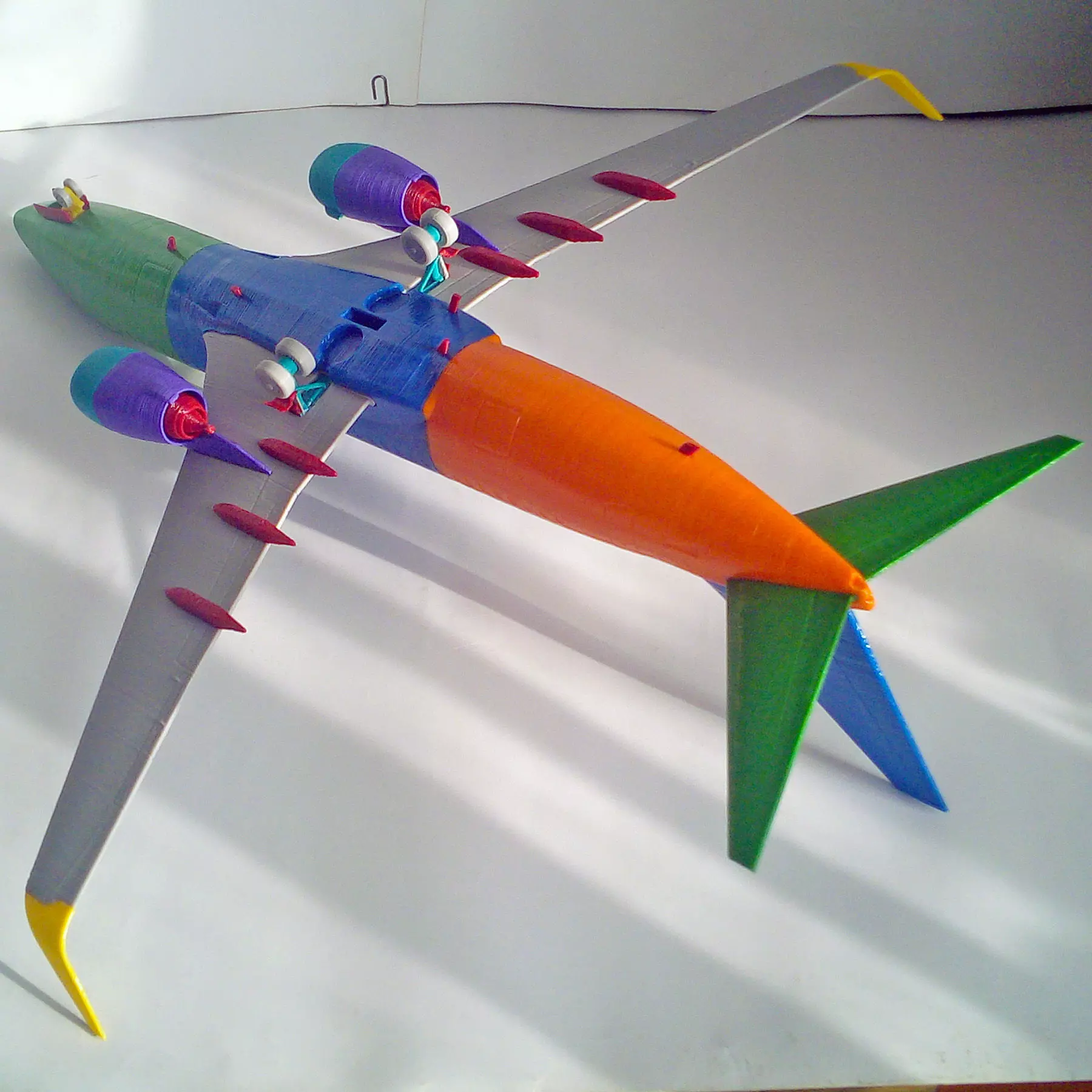 181213 Model kit Boeing 737-700 Sharklet Down 3D print model_7