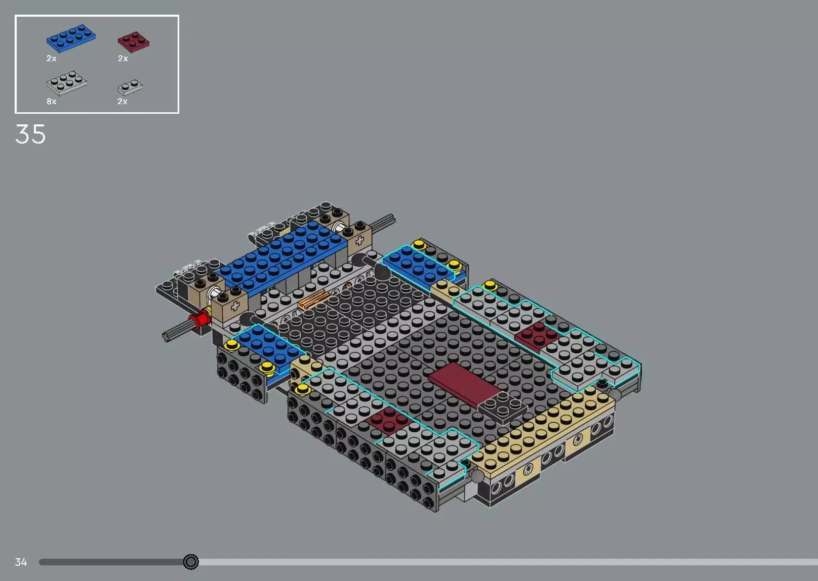 TwindBricks3D - 10337 Lambo Countach 5000 Quattrovalvole 3D print model_26