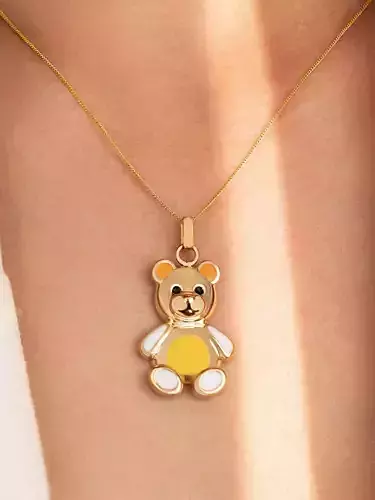 Teddy Bear Pendant Jewelry 3D Model 3D print model