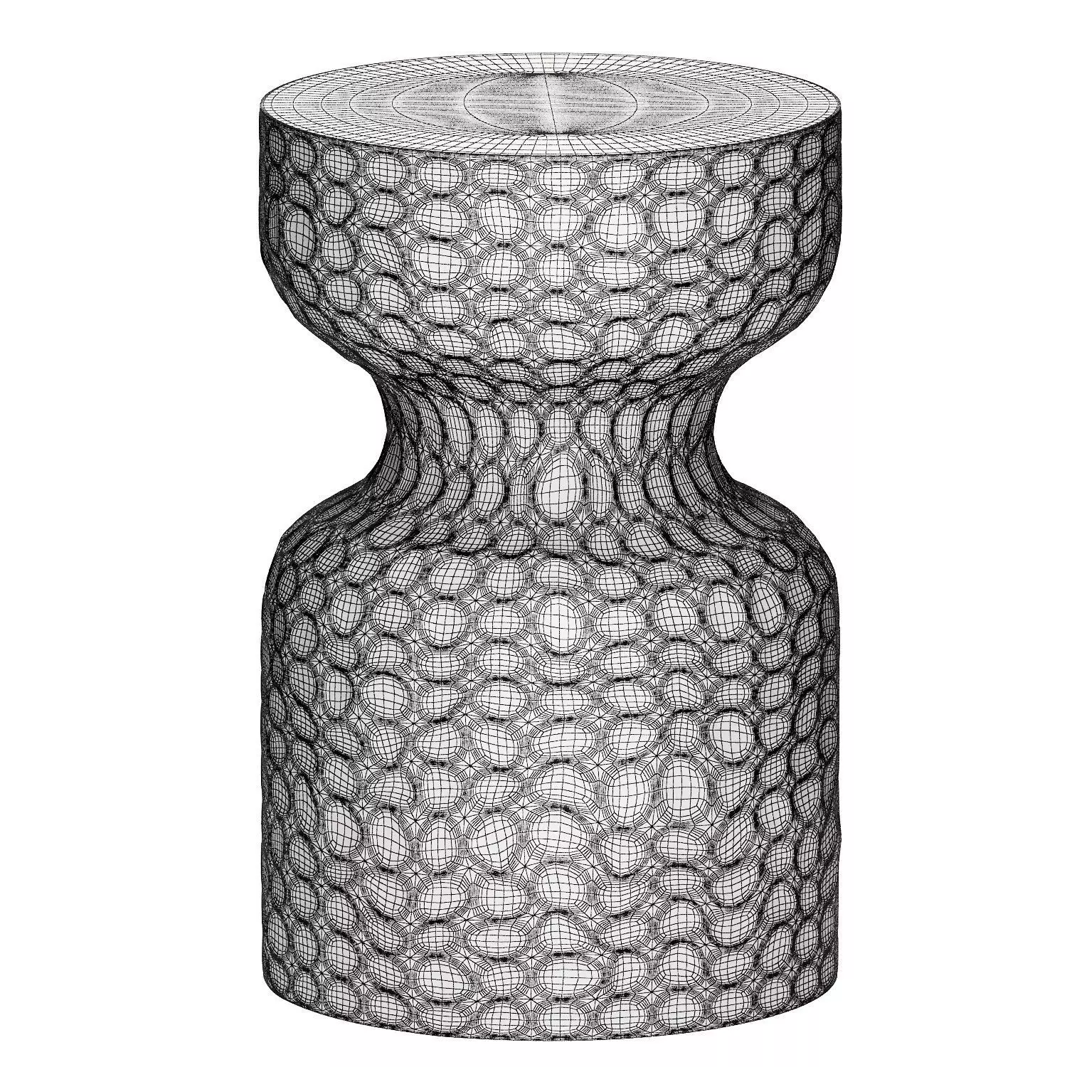 rael side table in stained acacia 3D model_4