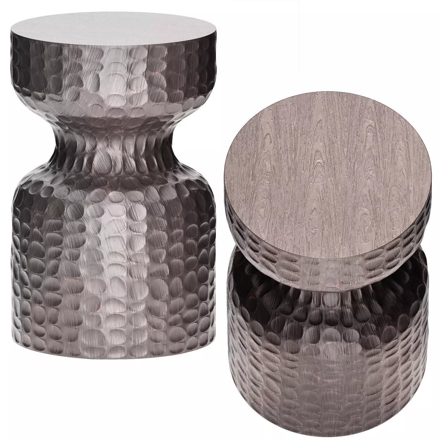 rael side table in stained acacia 3D model_3