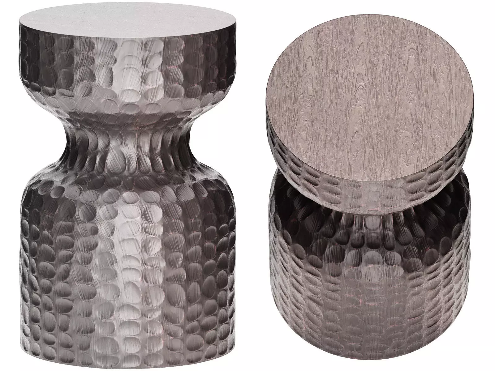 rael side table in stained acacia 3D model_0