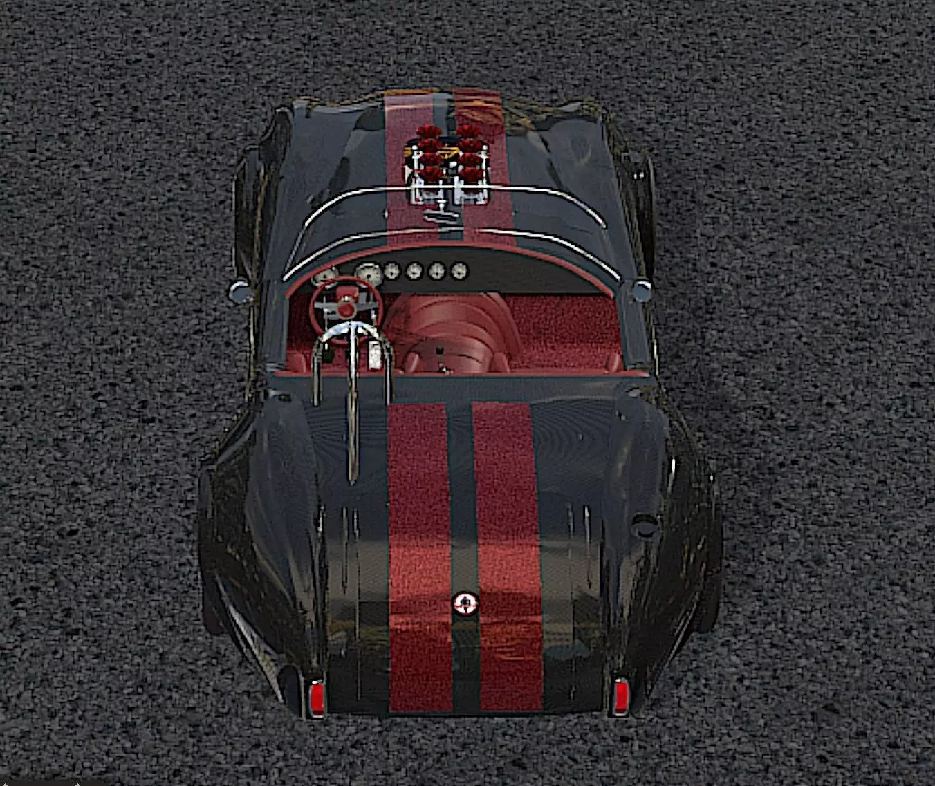 65 Carbon Fiber AC Cobra  - H-Poly 3D Model 3D model_11